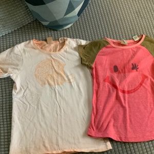 2 girls cotton T-shirts size 6 Scotch R’belle